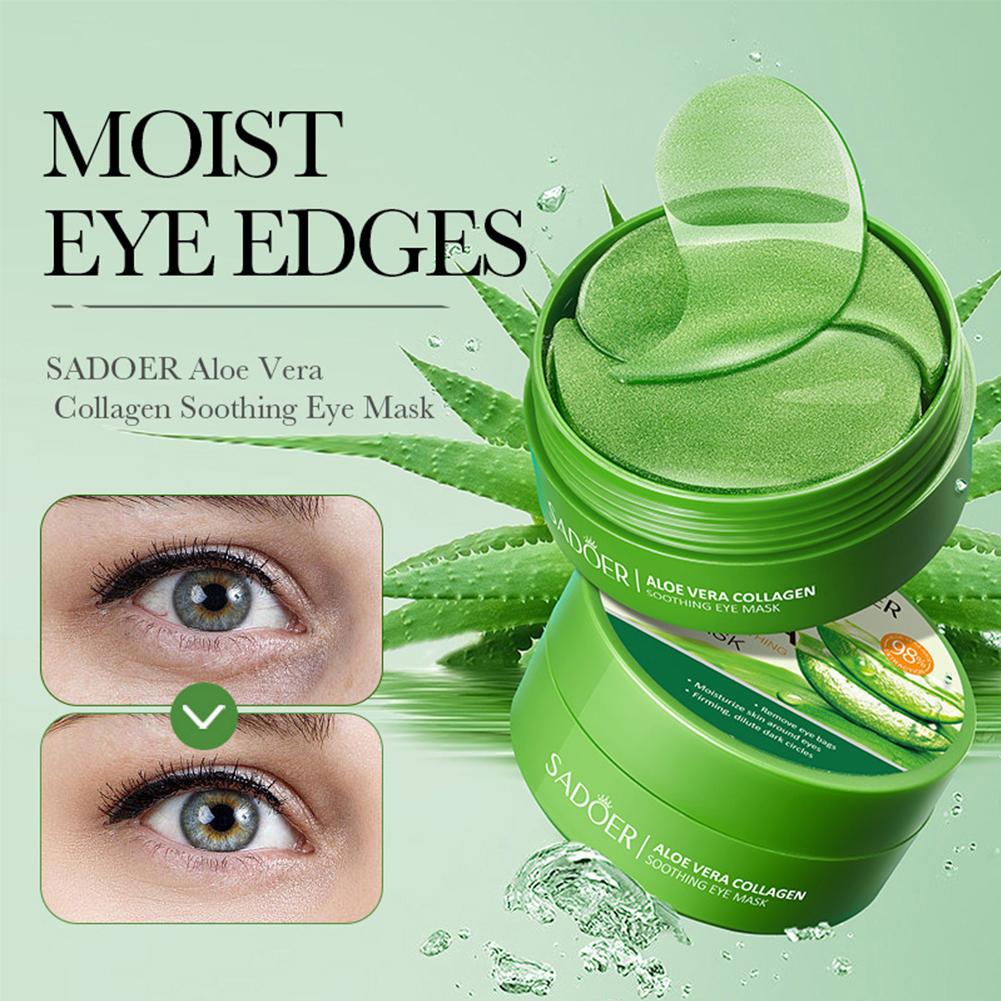 Collagen Sheet Mask - 60pcs Aloe Vera Collagen Under Eye