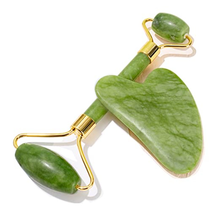 Skincare Routine - Gua Sha Facial Tools and Jade