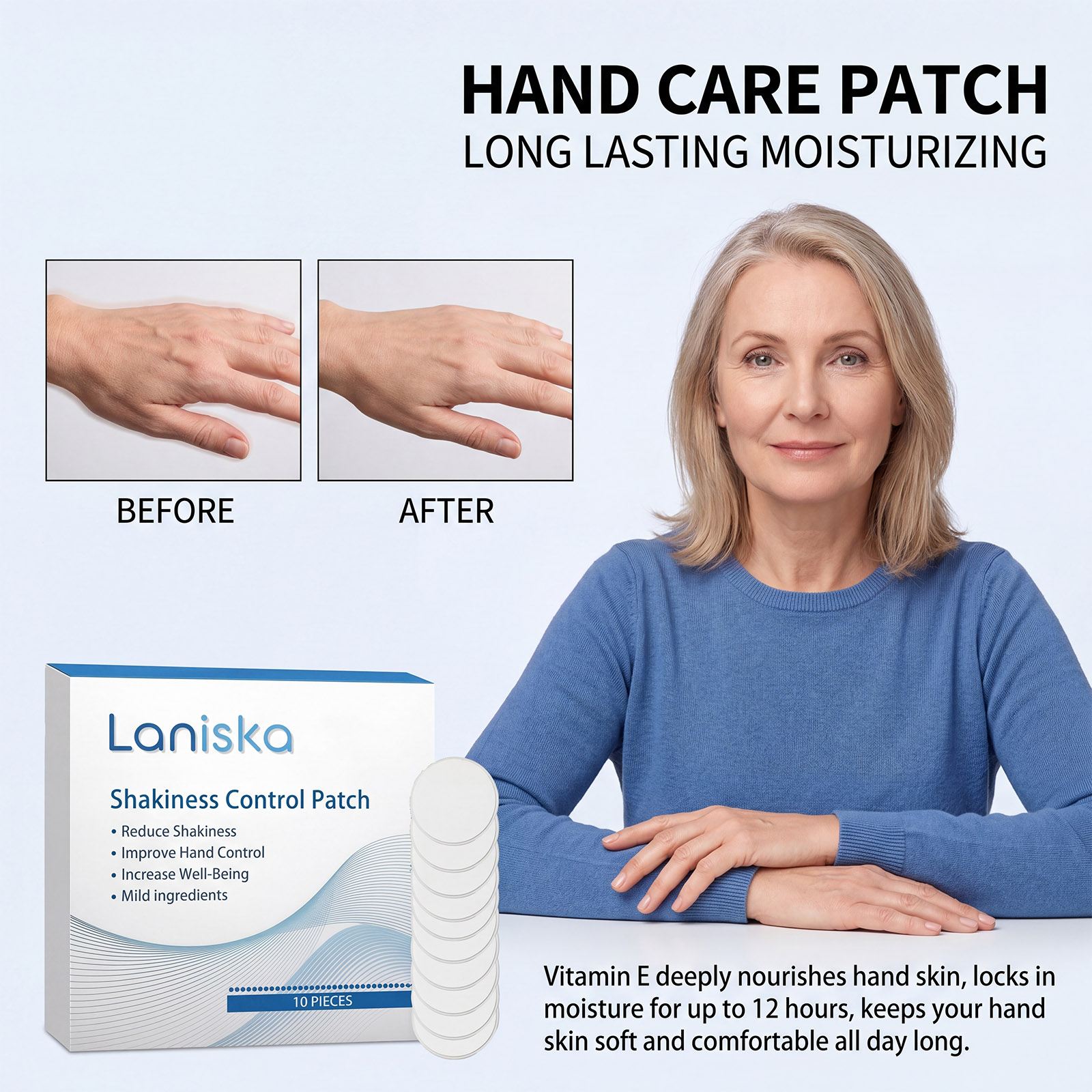 Skincare Natur E - Hand Care Patch Natural Gentle Comfortable