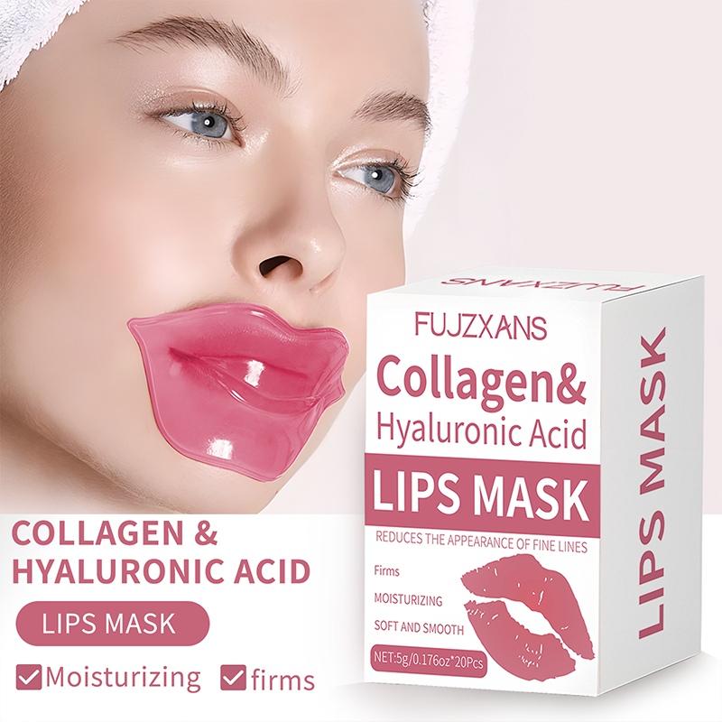 Collagen Sheet Mask - 20Pcs/Box Pink Lips Masks Sheets For