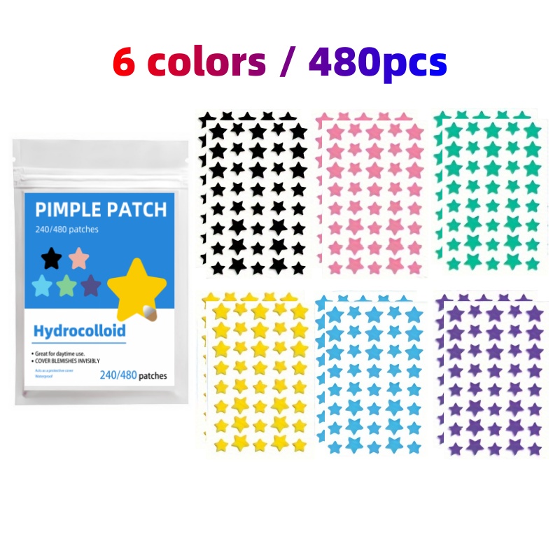 240-480PCS Portable Mixed Star - đánh giá và giá Hydrocolloid Acne Patch