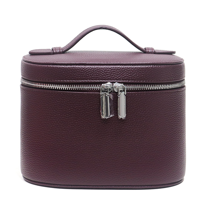 Leather Makeup Bag Portable Tr - đánh giá và giá Skincare D'Alba