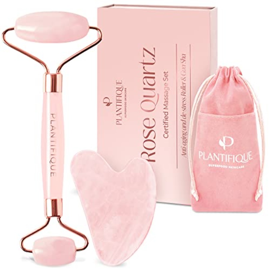 PLANTIFIQUE Face Roller and Gu - đánh giá và giá Skincare Routine