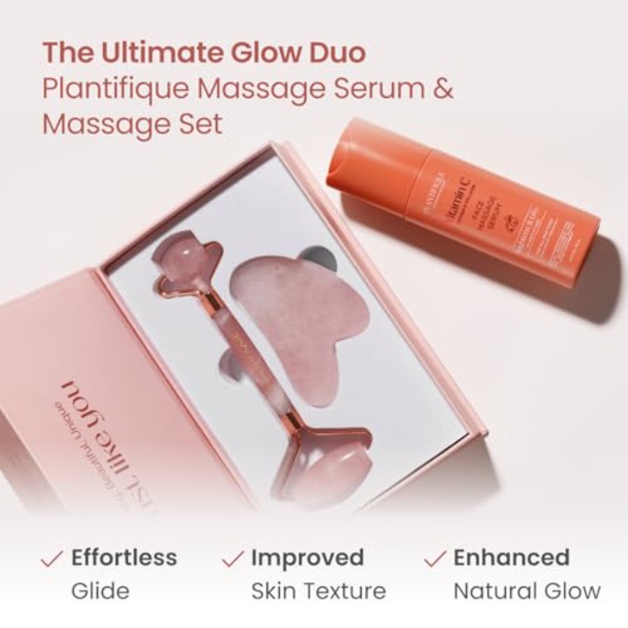 PLANTIFIQUE Face Roller and Gu - đánh giá và giá Skincare Routine