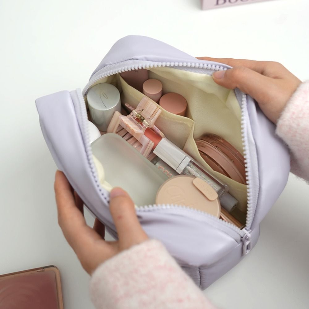 Portable Down Puffy Makeup Bag - đánh giá và giá Skincare D'Alba