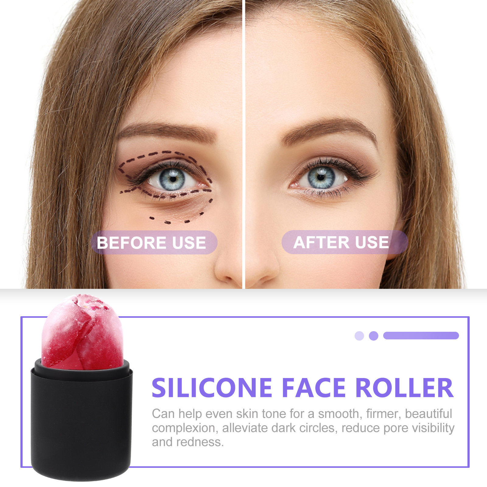 Ice Face Roller Silicone Facia - đánh giá và giá Skincare Glow