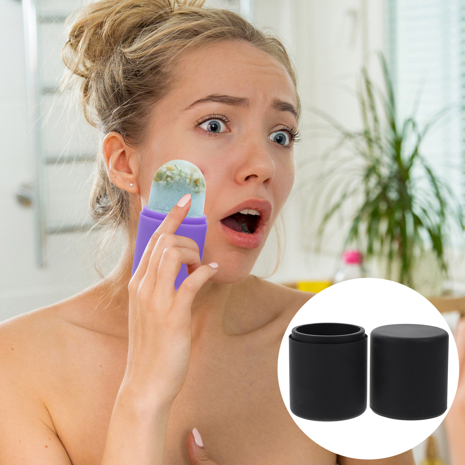 Ice Face Roller Silicone Facia - đánh giá và giá Skincare Glow