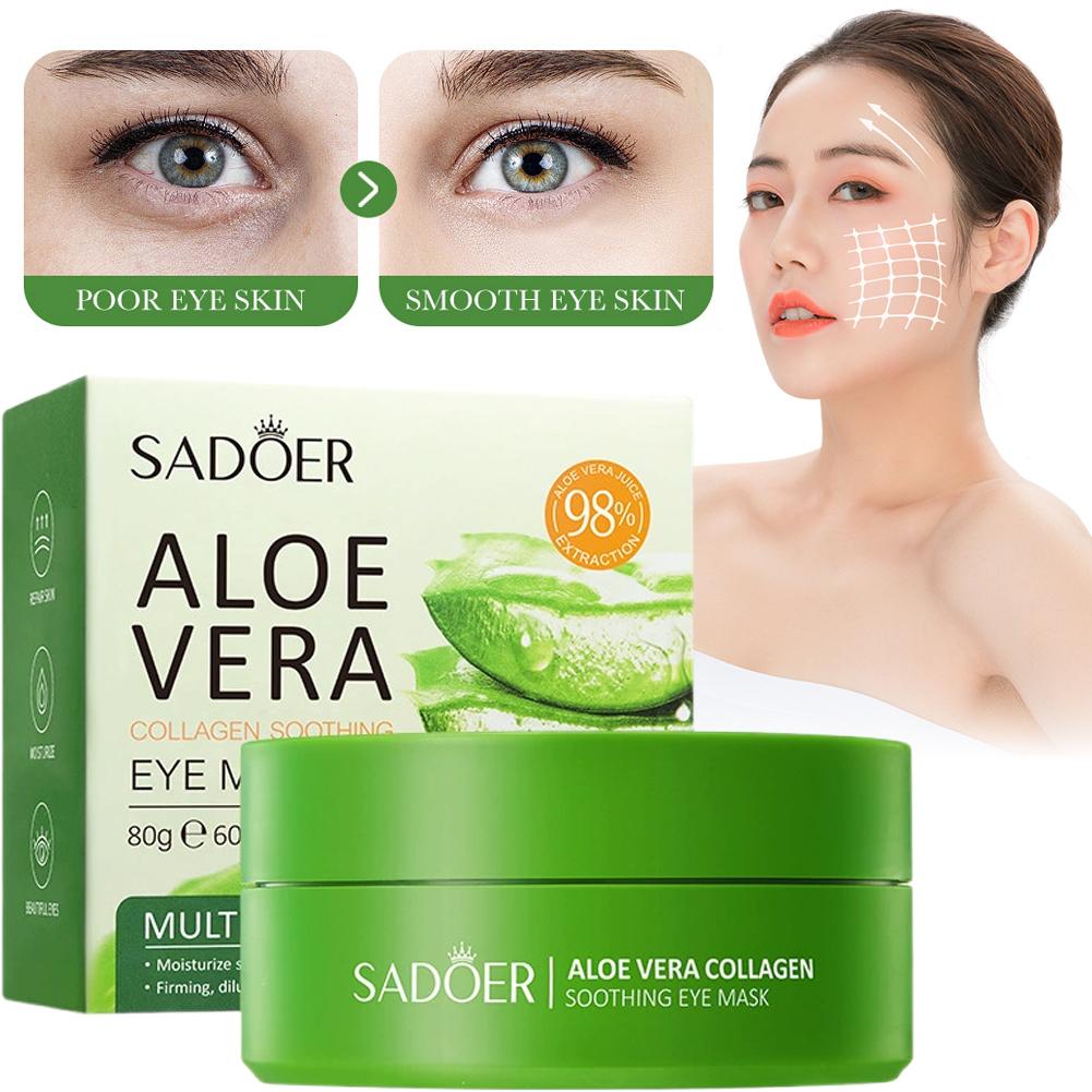 60pcs Aloe Vera Collagen Under - đánh giá và giá Collagen Sheet Mask