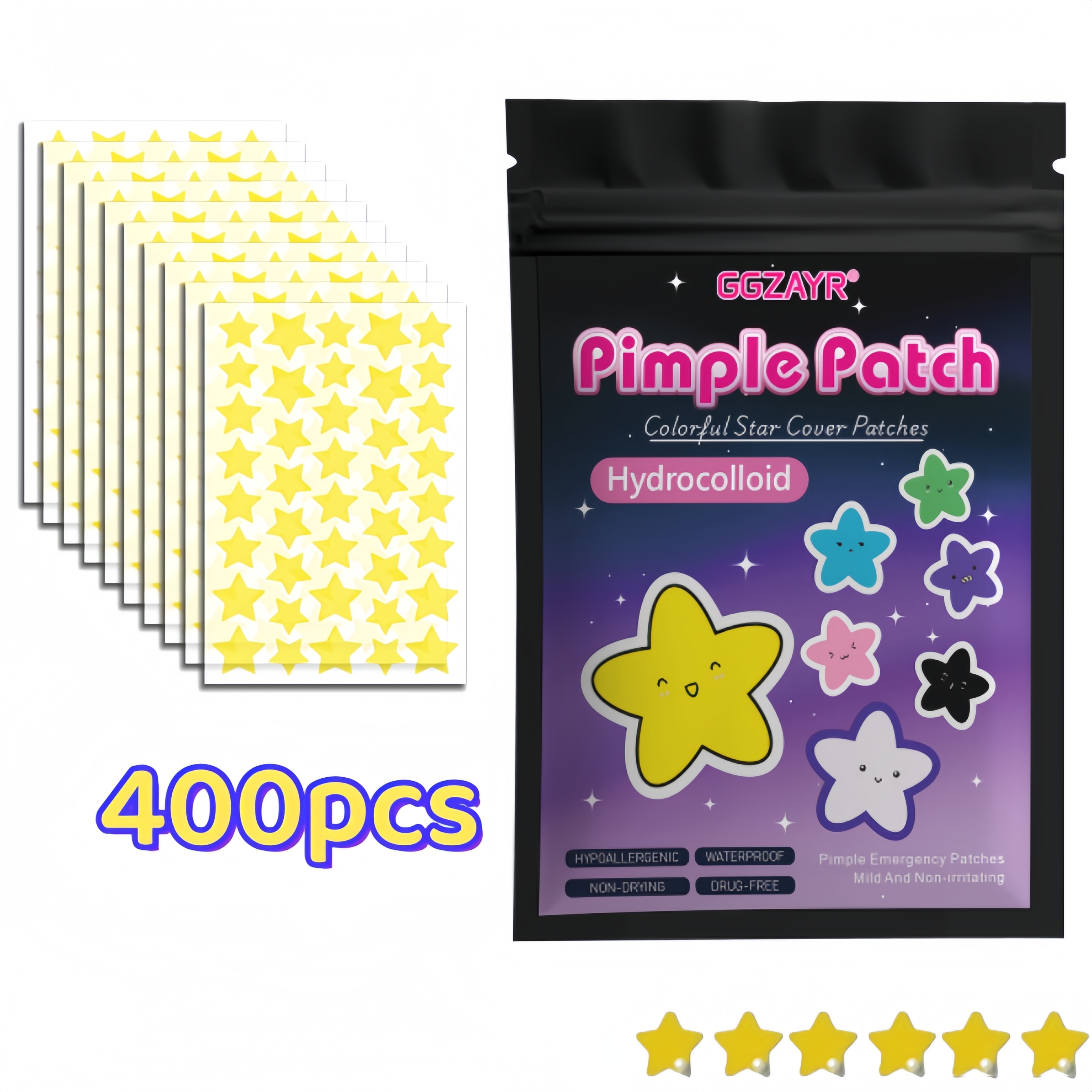 400/800pcs Hydrocolloid Acne P - đánh giá và giá Hydrocolloid Acne Patch