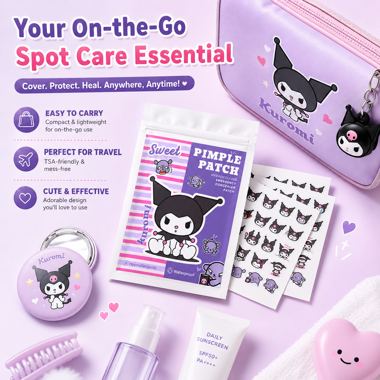 Hello Kitty Cute Pimple Patche - đánh giá và giá Hydrocolloid Acne Patch