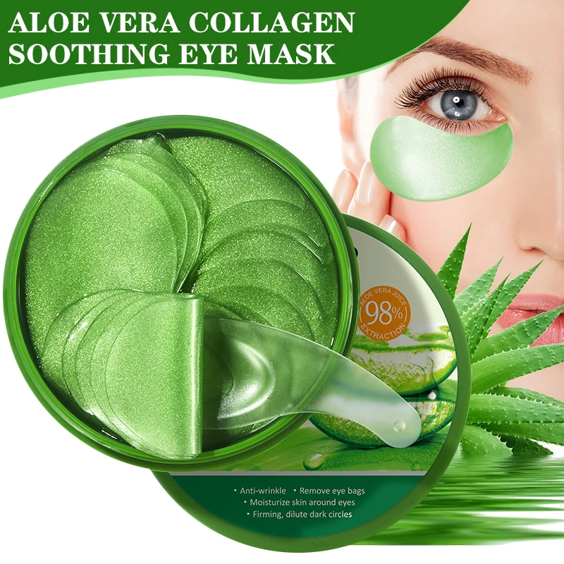 60pcs Aloe Vera Collagen Eye M - đánh giá và giá Collagen Sheet Mask