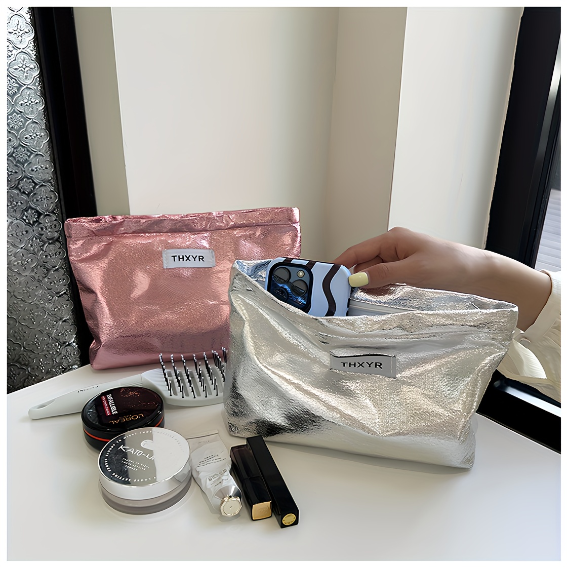 Large-Capacity Makeup Bag, Tre - đánh giá và giá Skincare D'Alba