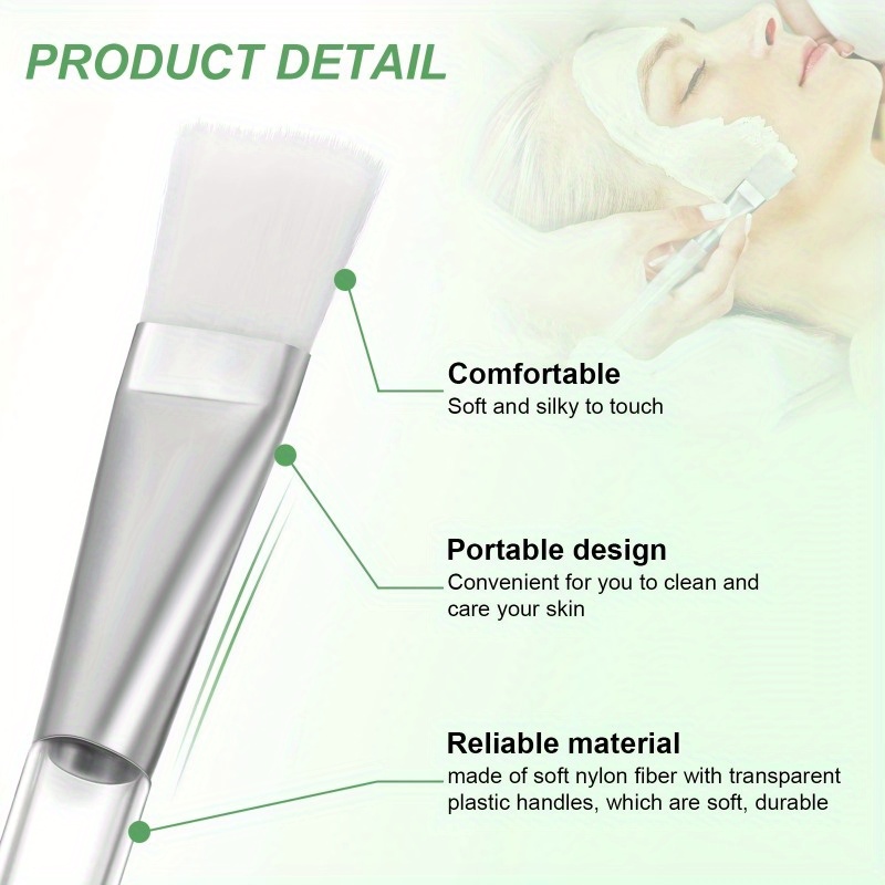 5pcs Soft Facial Mask Brush wi - đánh giá và giá Skincare Viral Tiktok