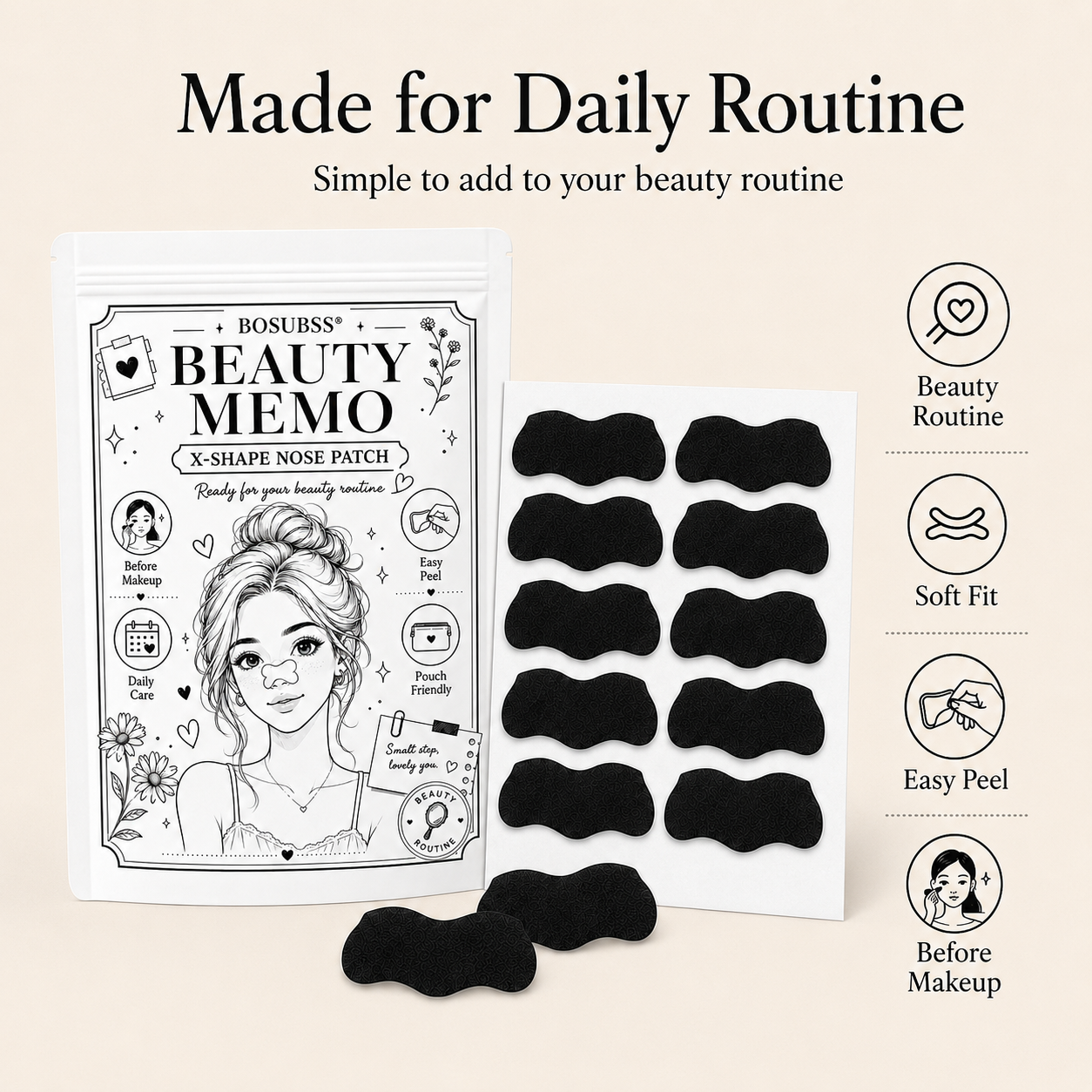 20/30Pcs Charcoal Nose Care St - đánh giá và giá Skincare Routine