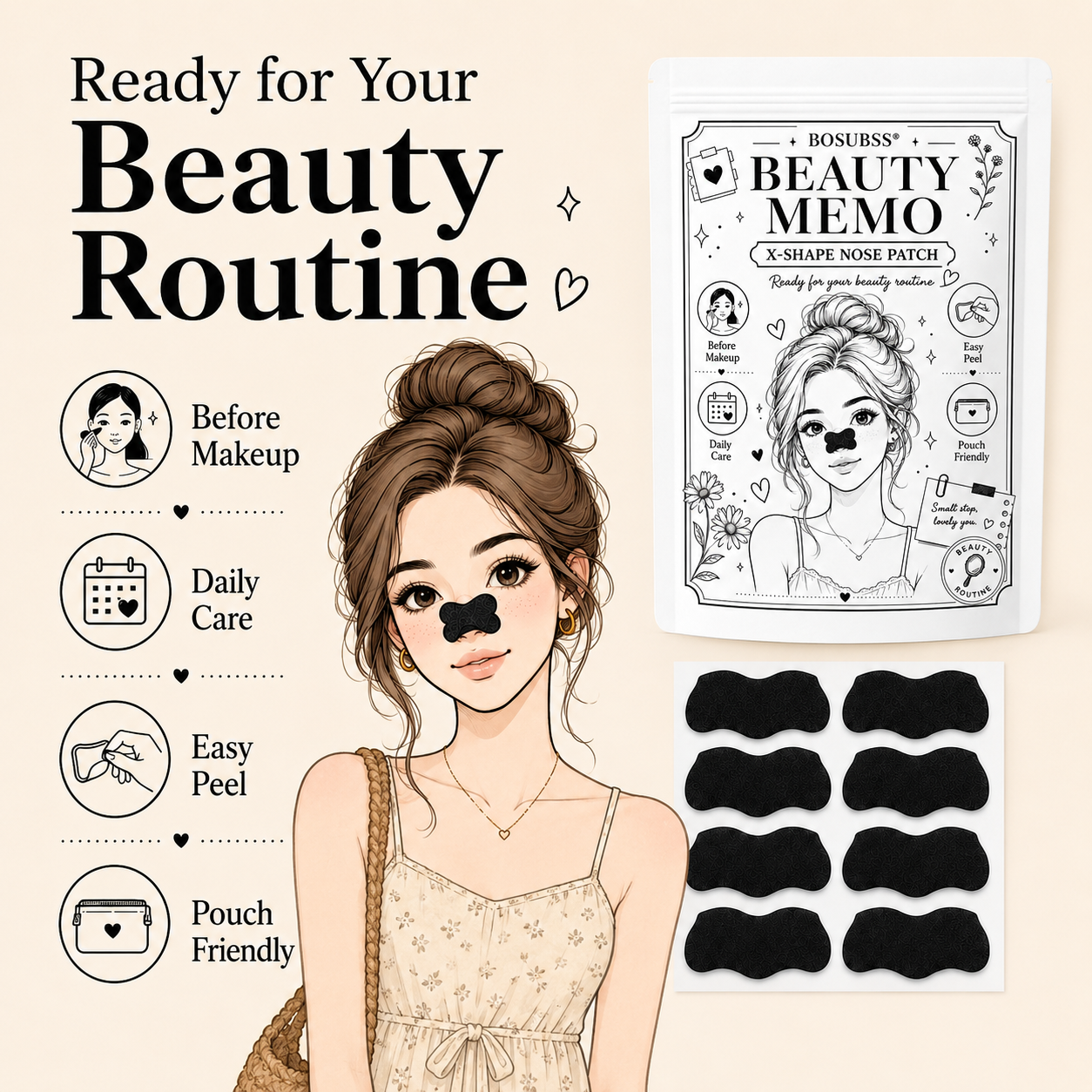 20/30Pcs Charcoal Nose Care St - đánh giá và giá Skincare Routine
