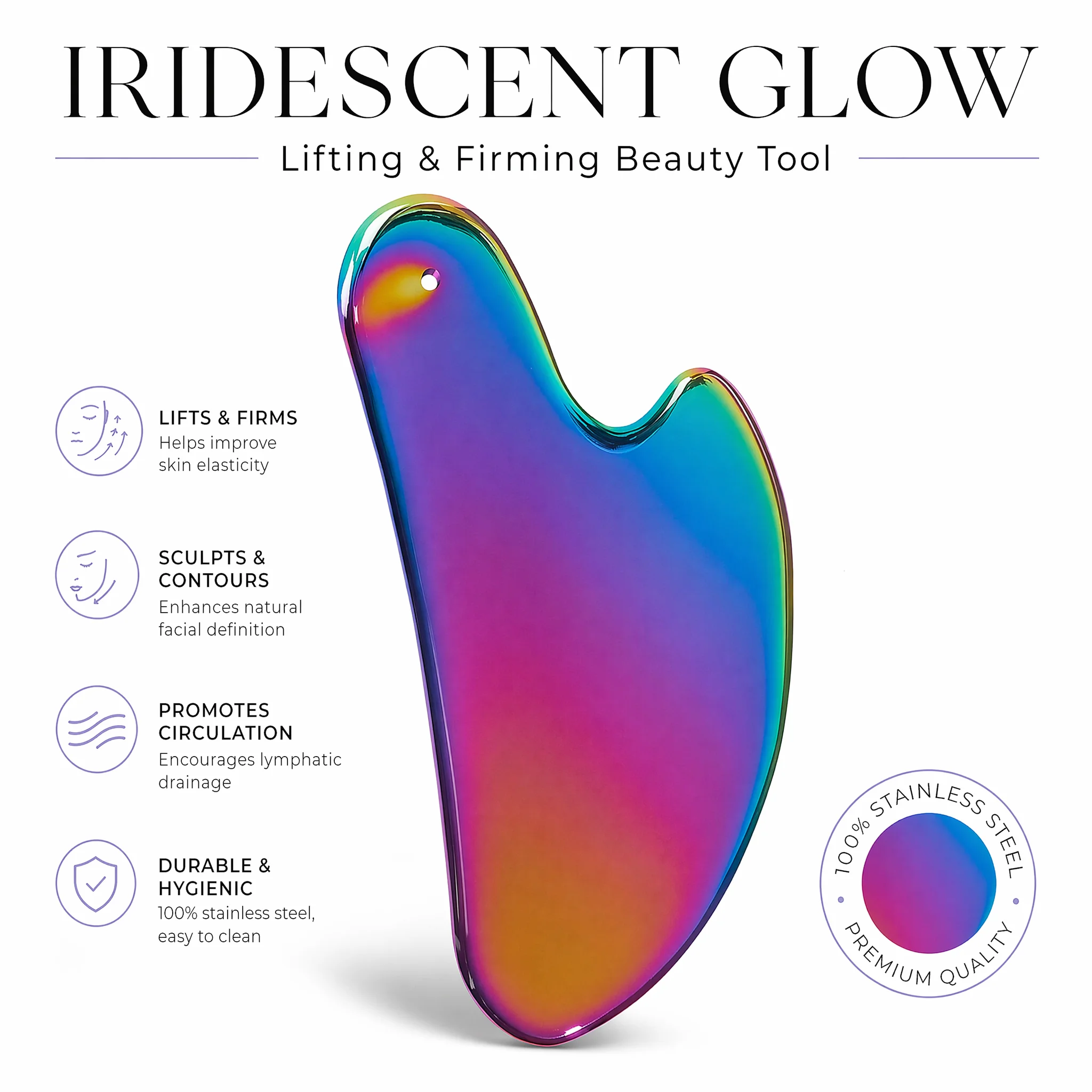 1Pcs Stainless Steel Gua Sha B - đánh giá và giá Skincare Routine