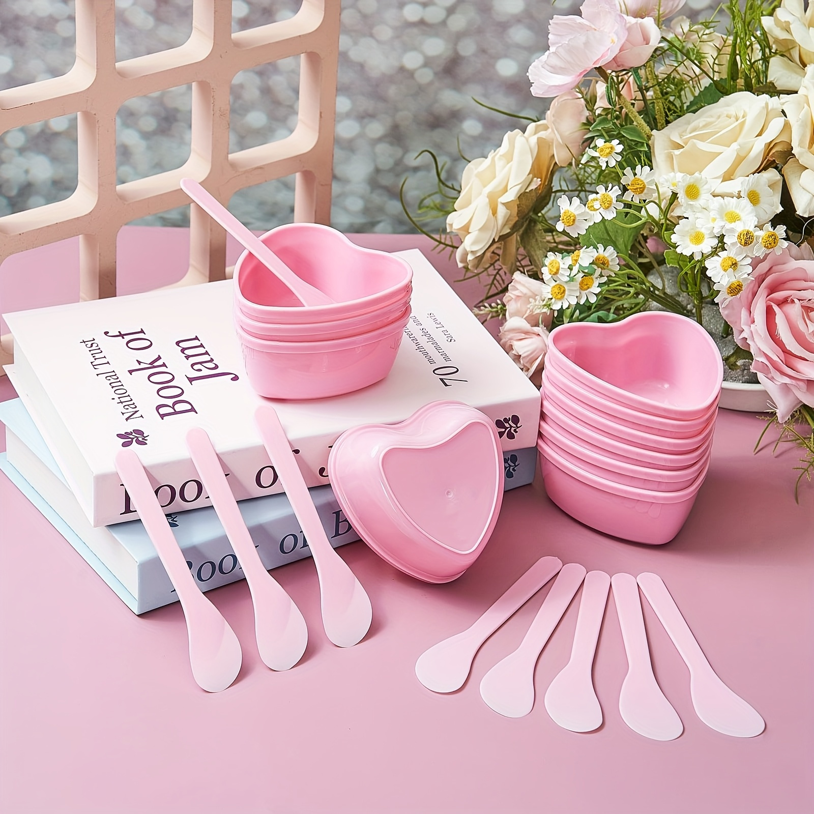 6-piece Pink Heart Shaped Faci - đánh giá và giá Skincare Viral Tiktok