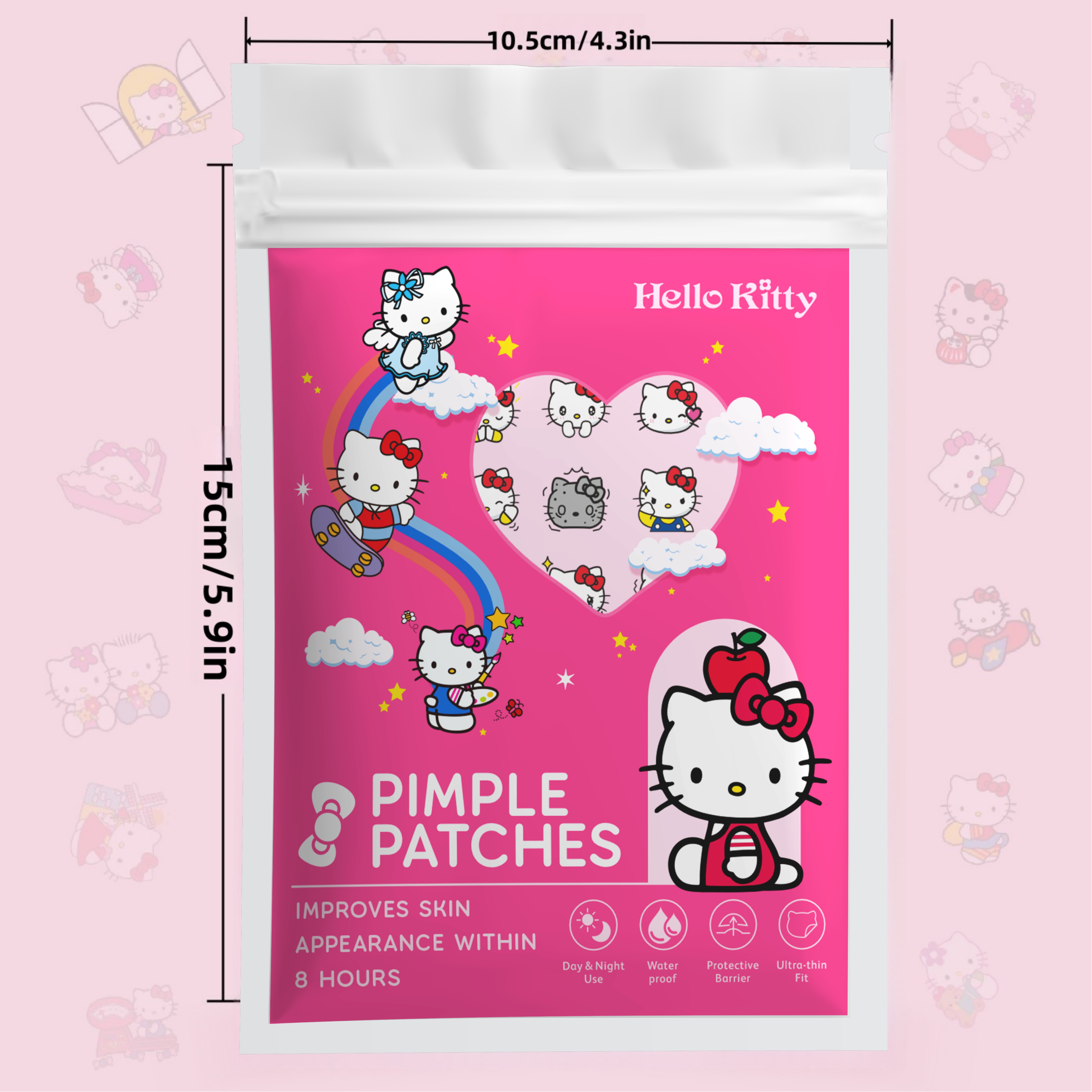 48/120PCS hello kitty Acne pat - đánh giá và giá Hydrocolloid Acne Patch
