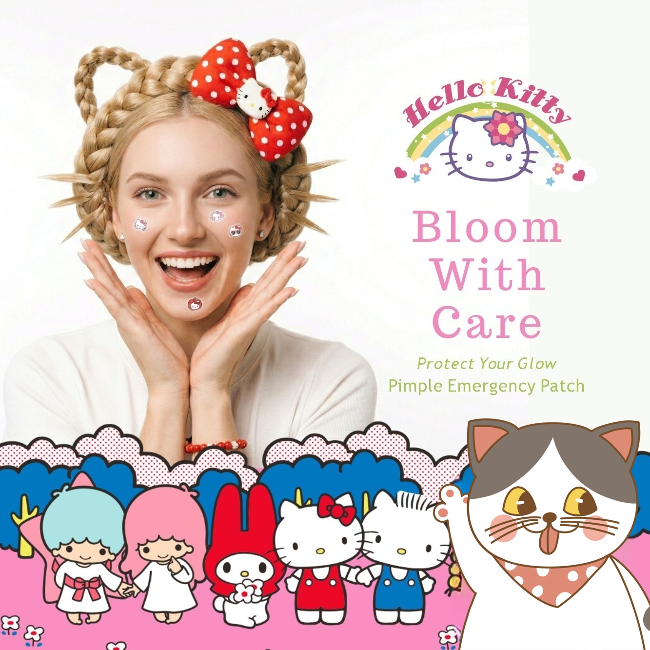 48/120PCS hello kitty Acne pat - đánh giá và giá Hydrocolloid Acne Patch