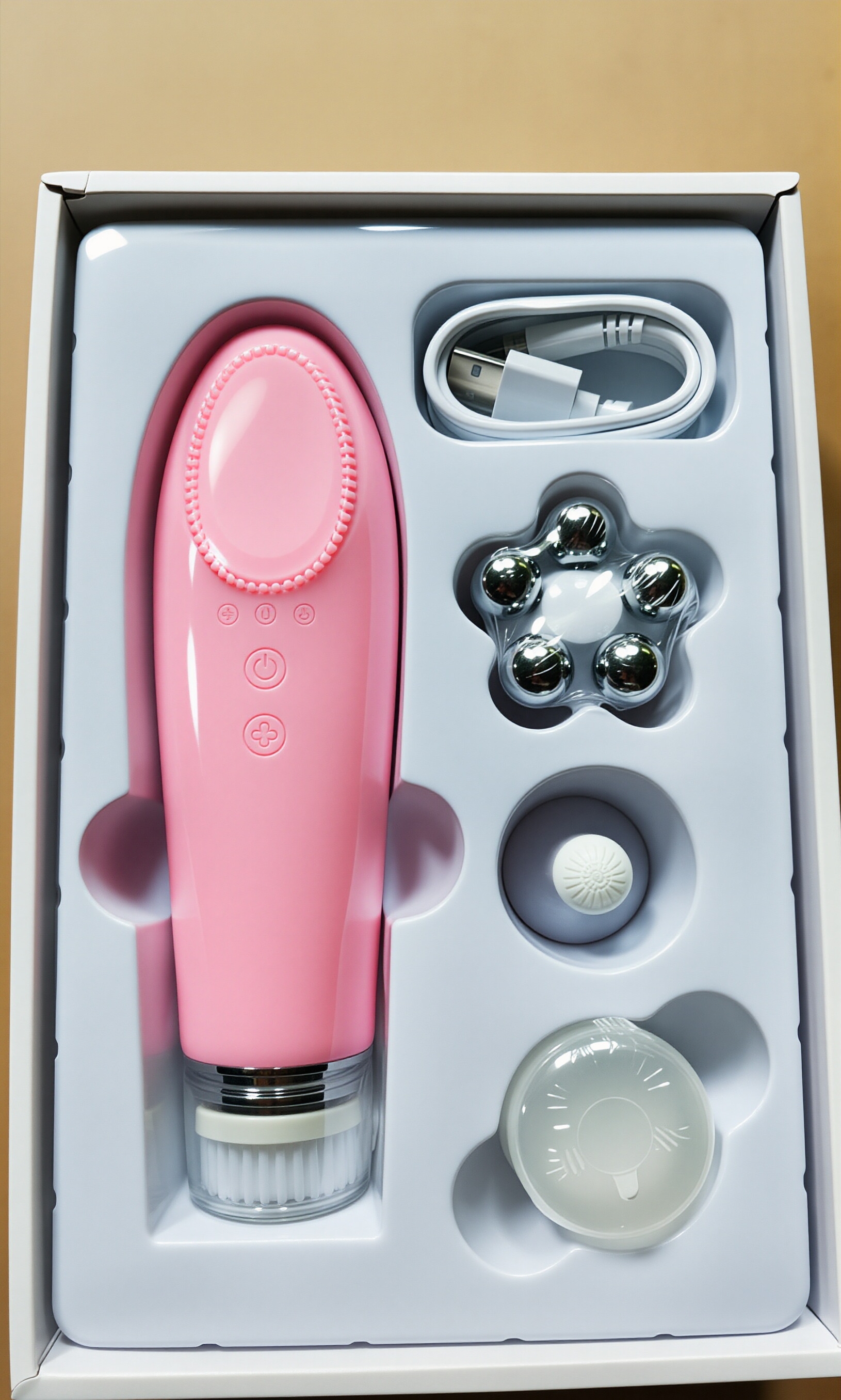 4 in 1 Heated Silicone Facial  - đánh giá và giá Skincare Scora