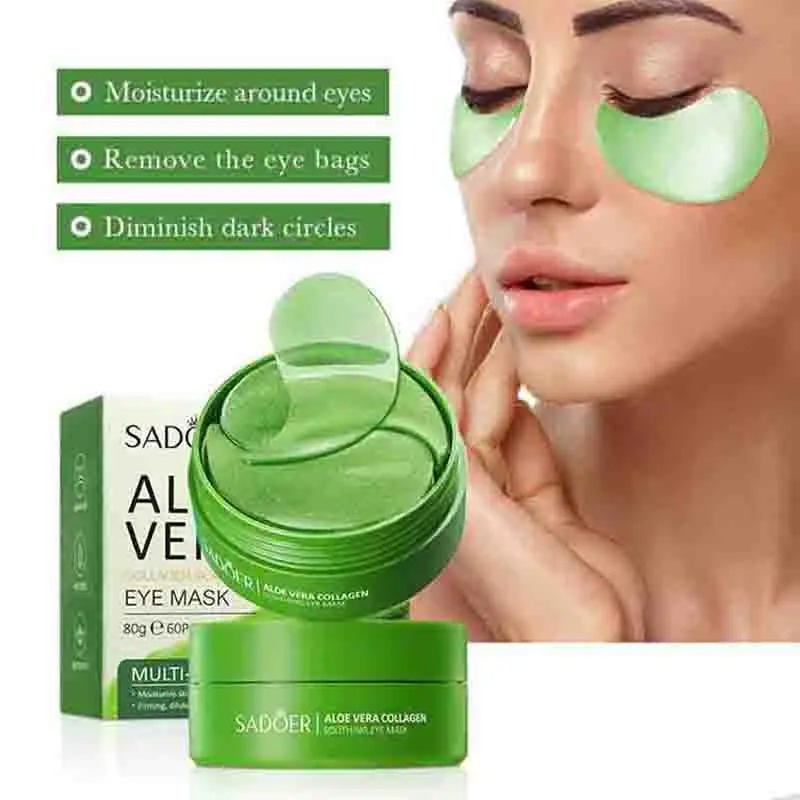 60pcs Aloe Vera Collagen Eye M - đánh giá và giá Collagen Sheet Mask