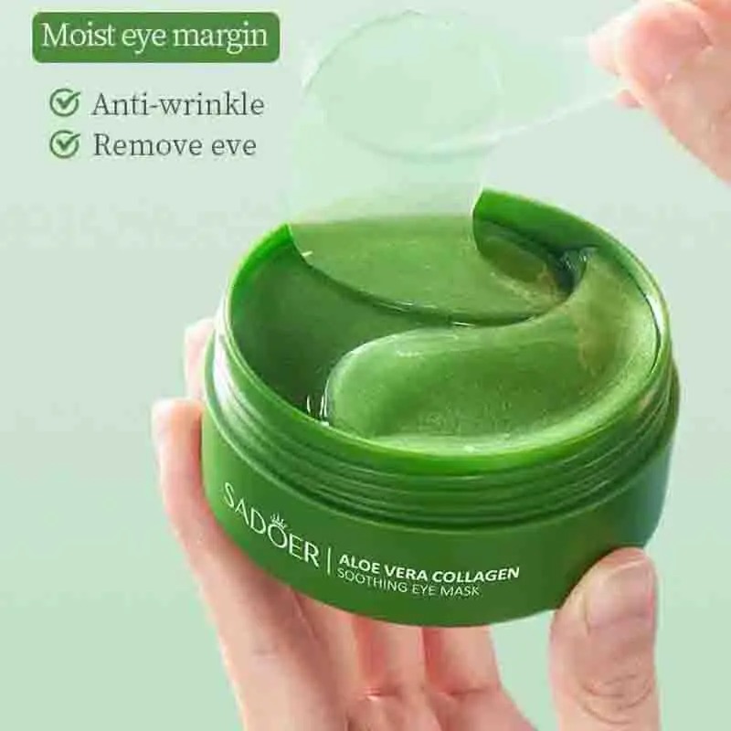 60pcs Aloe Vera Collagen Eye M - đánh giá và giá Collagen Sheet Mask