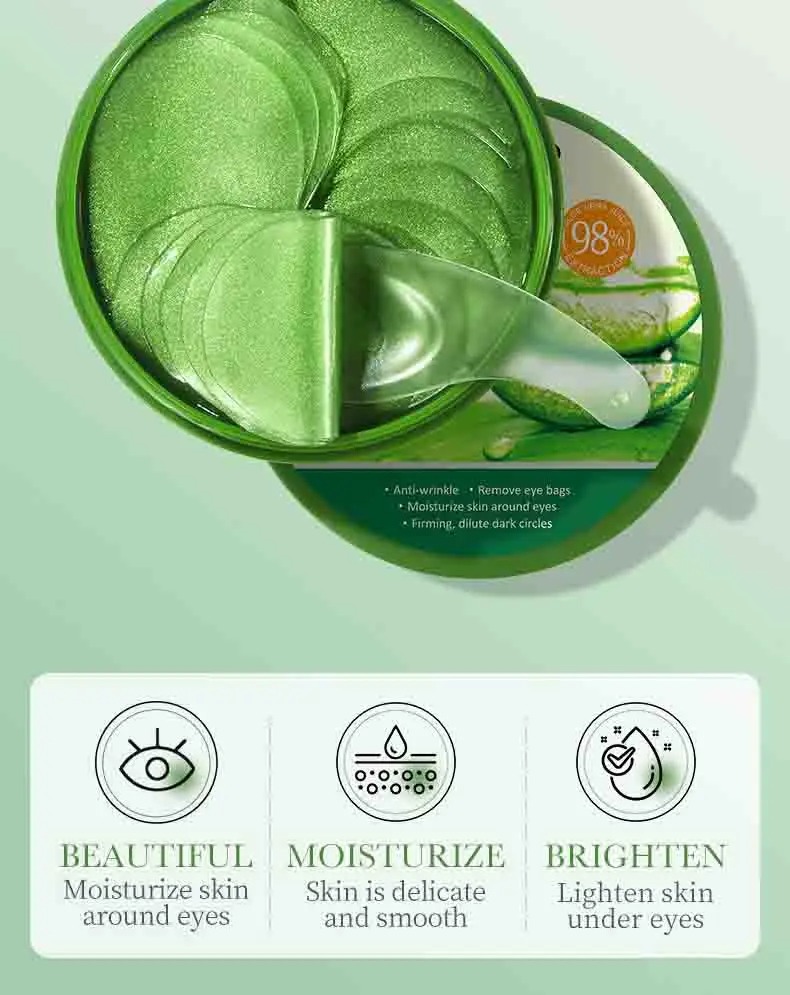 60pcs Aloe Vera Collagen Eye M - đánh giá và giá Collagen Sheet Mask