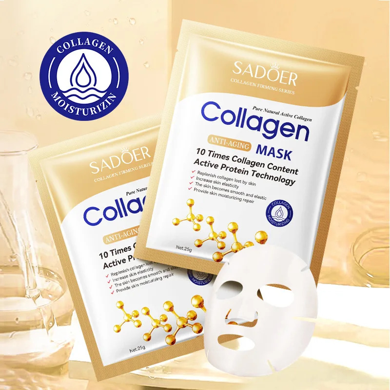 10pcs Anti-aging Collagen Face - đánh giá và giá Collagen Sheet Mask