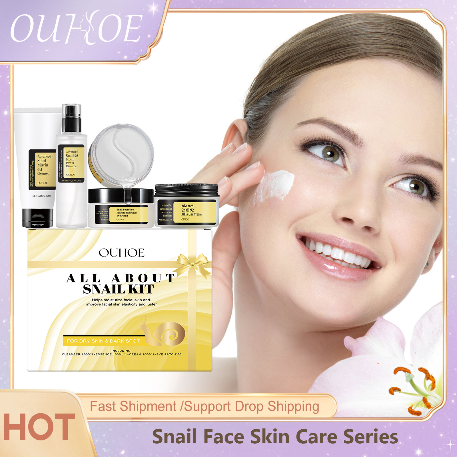 Snail Mucin 96 Skin Care Set M - đánh giá và giá Skincare Glow