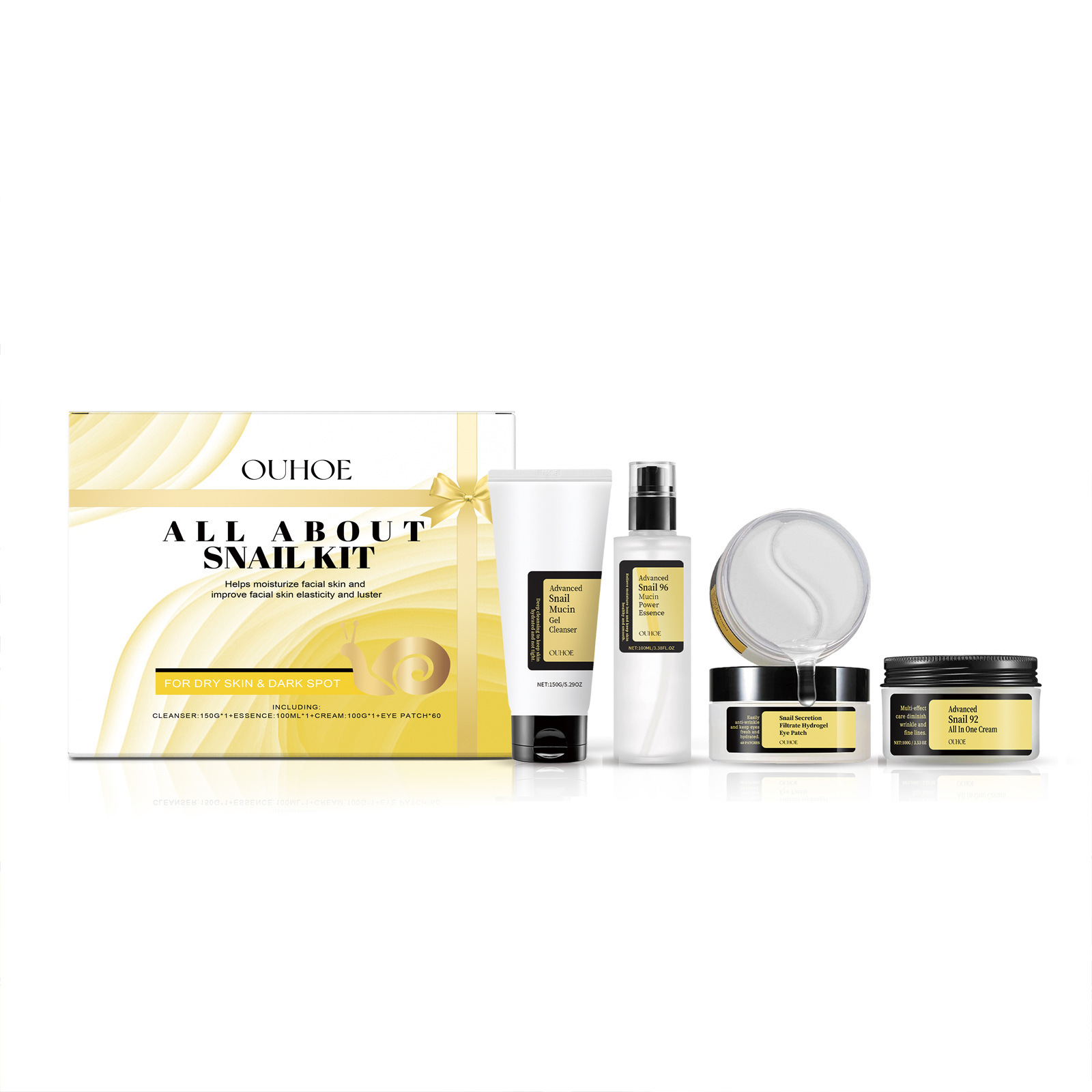 Snail Mucin 96 Skin Care Set M - đánh giá và giá Skincare Glow