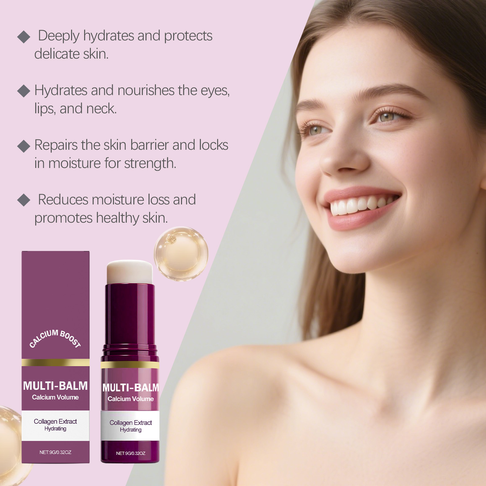 Calcium Multi Balm Stick Colla - đánh giá và giá Skincare Glow