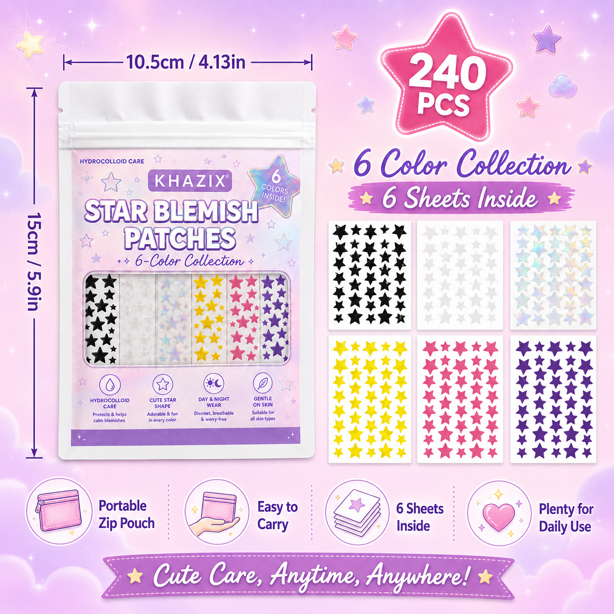 240PCS Star Pimple Patches For - đánh giá và giá Hydrocolloid Acne Patch