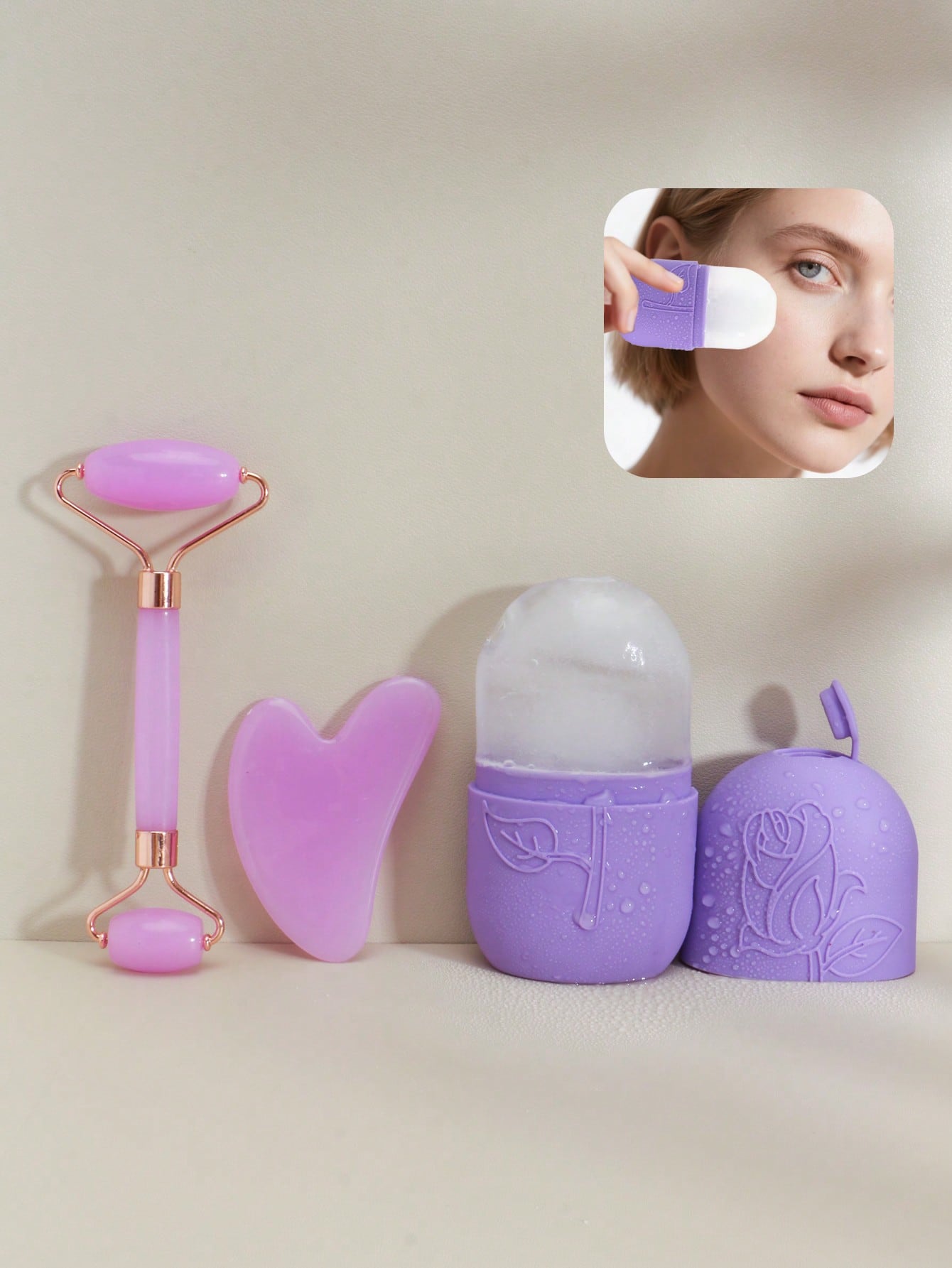 BAIMEI IcyMe Gua Sha & Jade Ro - đánh giá và giá Skincare Routine