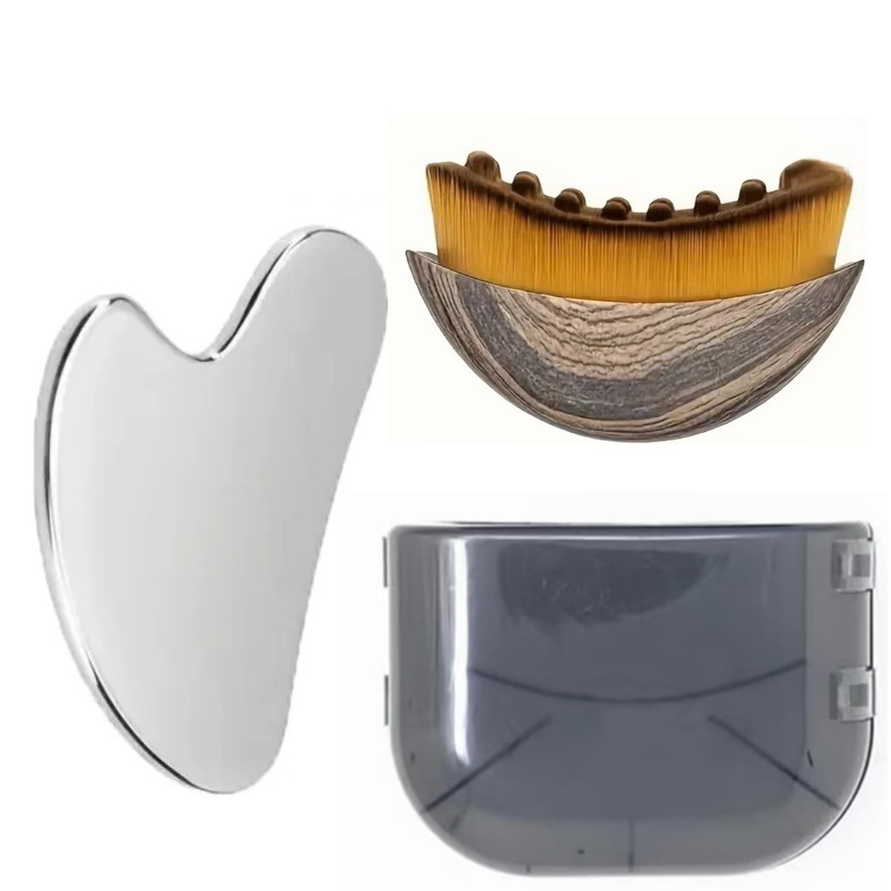 2Pcs Stainless Steel Gua Sha T - đánh giá và giá Skincare Viral Tiktok