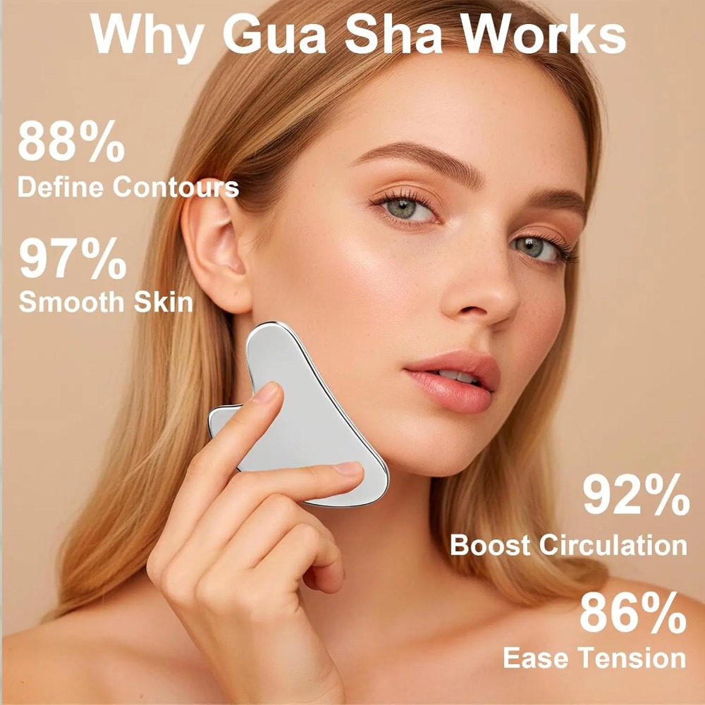 2Pcs Stainless Steel Gua Sha T - đánh giá và giá Skincare Viral Tiktok