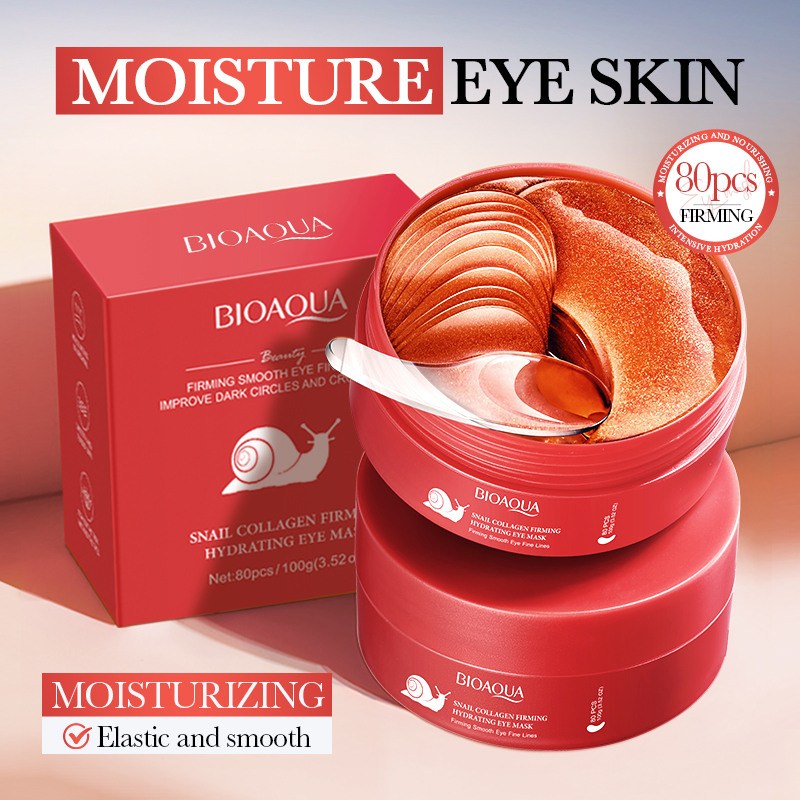 80pcs BIOAQUA Snail Crystal Co - đánh giá và giá Collagen Sheet Mask