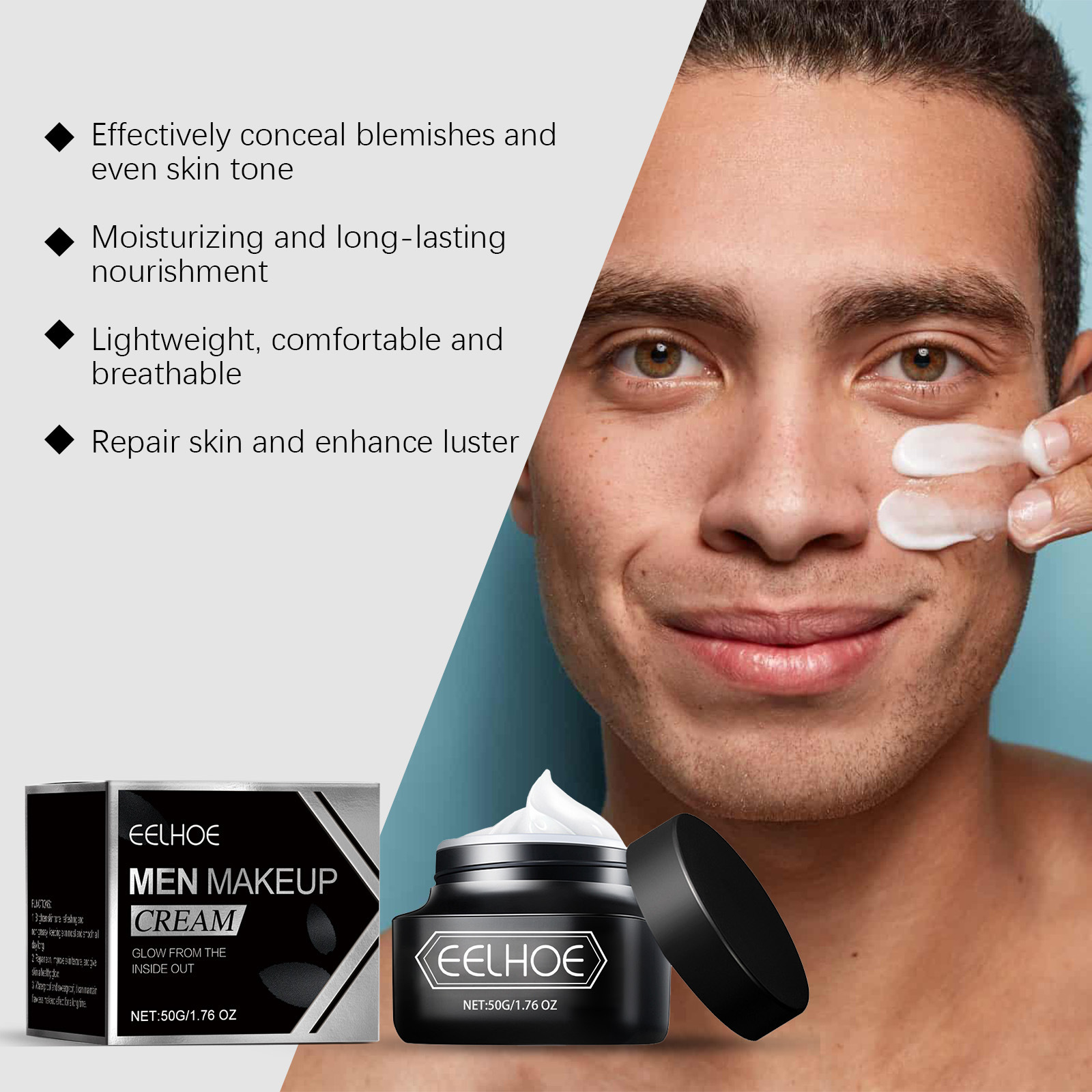 EELHOE BB Cream for Men Cosmet - đánh giá và giá Skincare Natur E