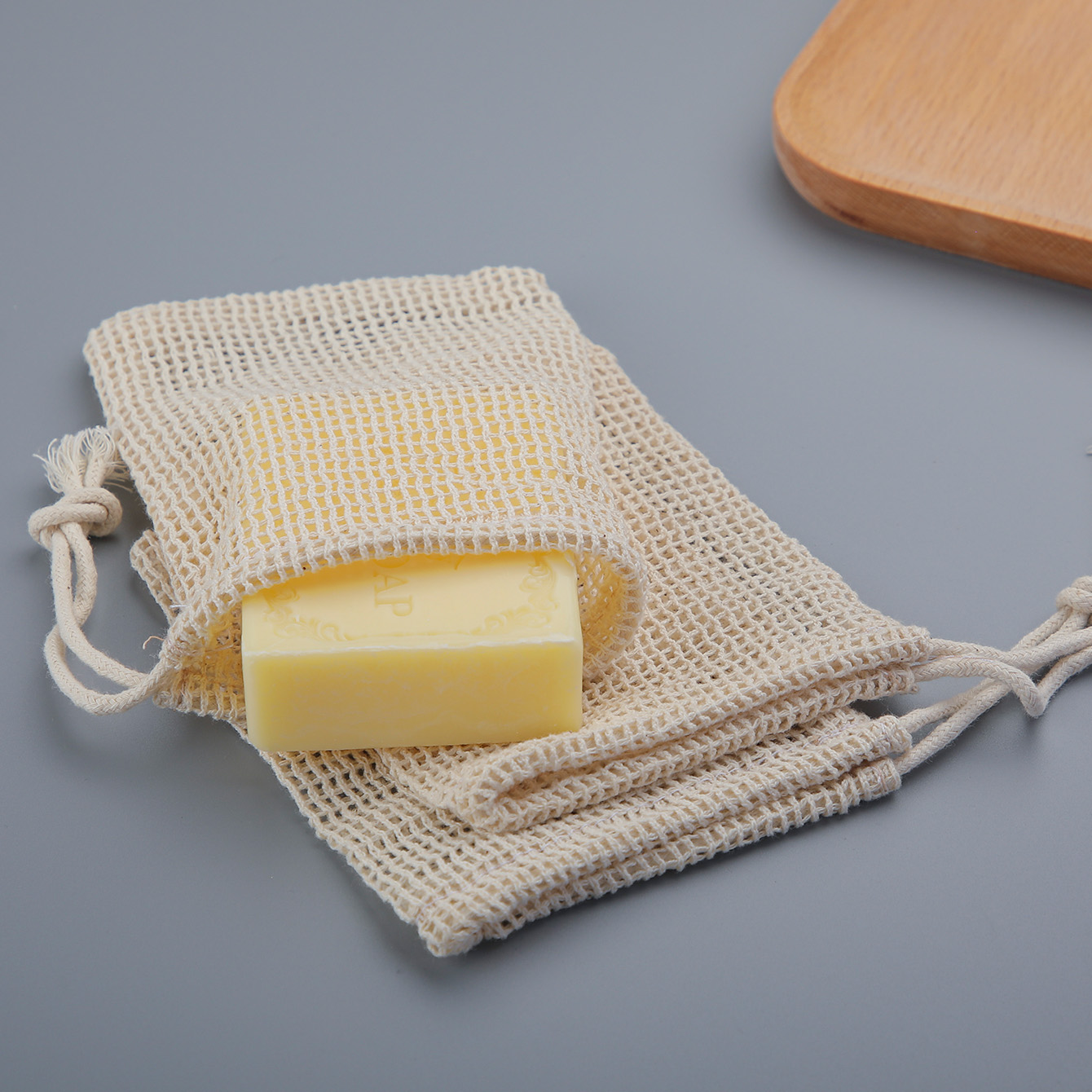 Natural Cotton Soap Saver Bag, - đánh giá và giá Skincare D'Alba