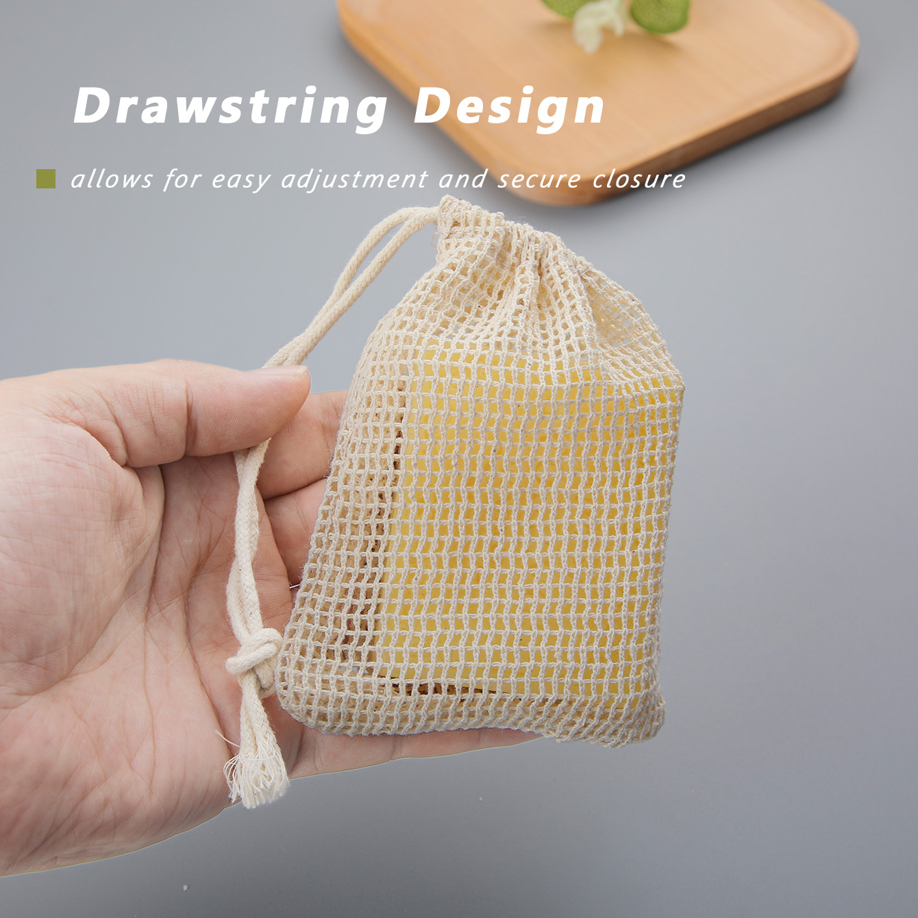 Natural Cotton Soap Saver Bag, - đánh giá và giá Skincare D'Alba