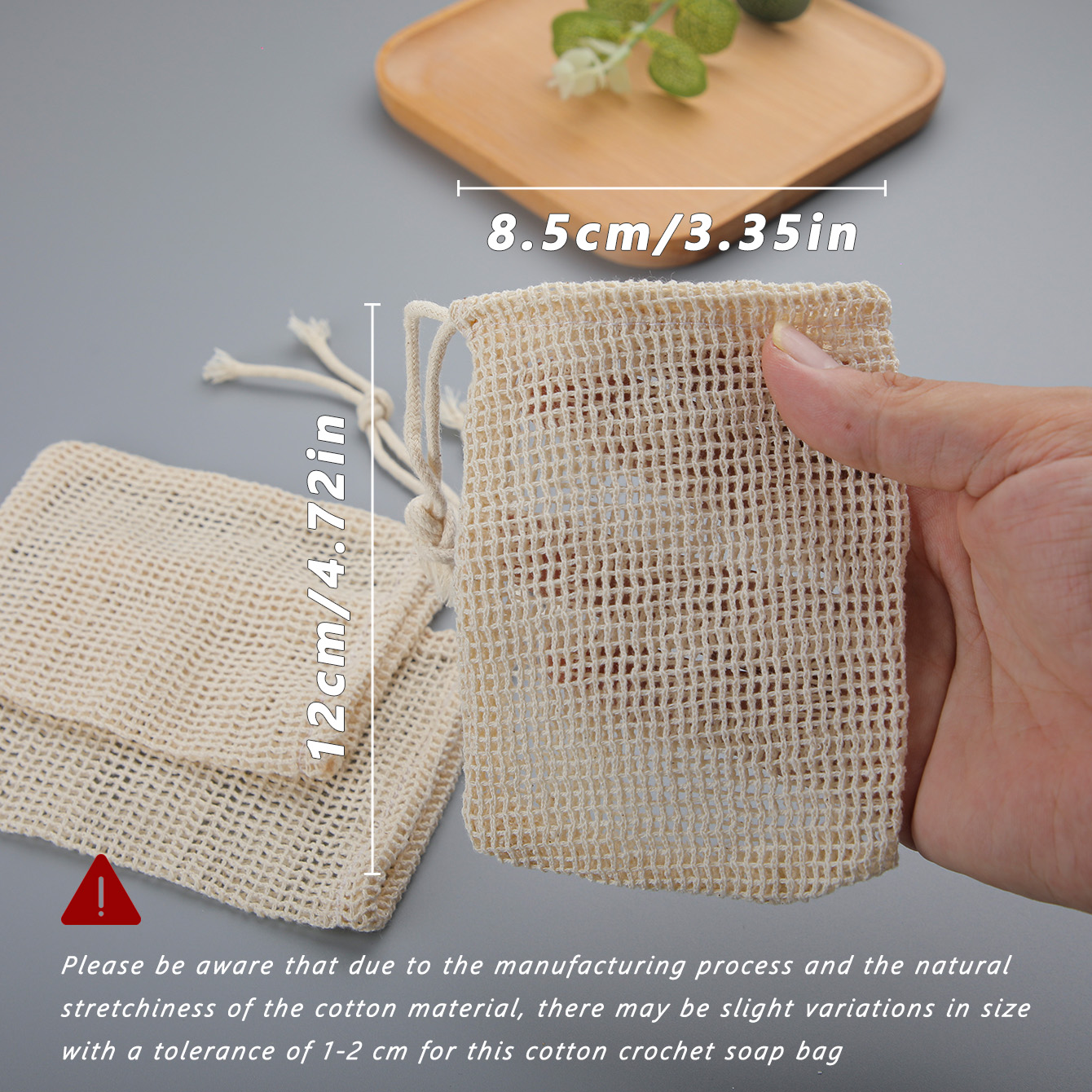 Natural Cotton Soap Saver Bag, - đánh giá và giá Skincare D'Alba