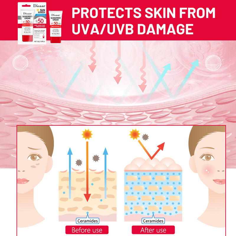SPF50 Face Body Sunscreen Crea - đánh giá và giá Ceramide Moisturizer