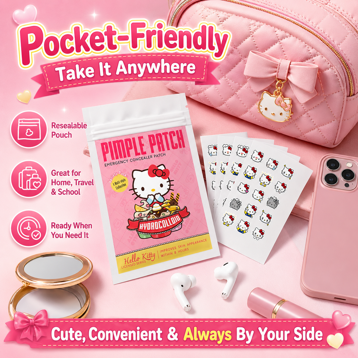 100PCS hello kitty Acne patche - đánh giá và giá Hydrocolloid Acne Patch