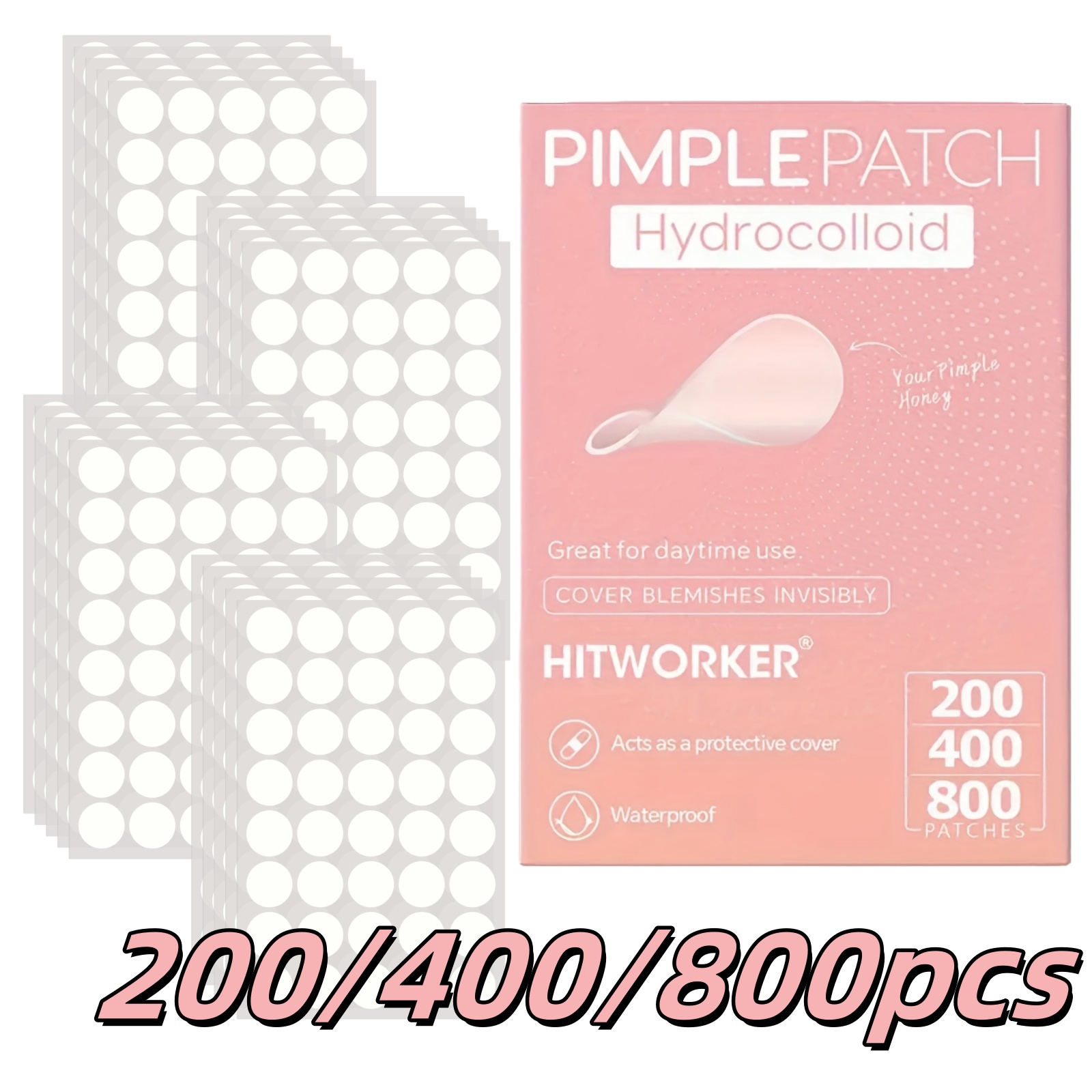 200/400/800 Pieces HITWORKER H - đánh giá và giá Hydrocolloid Acne Patch